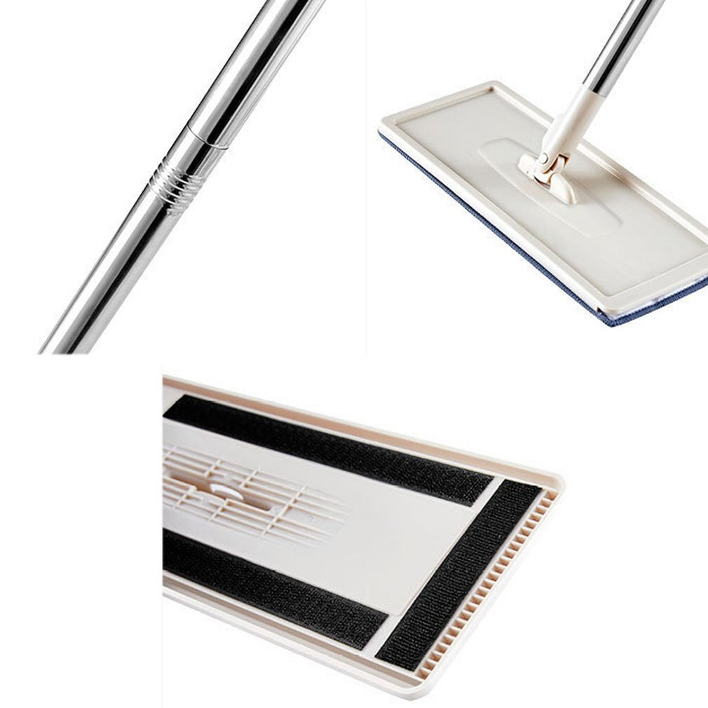 Lazy Man – serpillière plate en microfibre pour le lavage des mains, balai serpillière avec tige de seau, outils de nettoyage pratiques