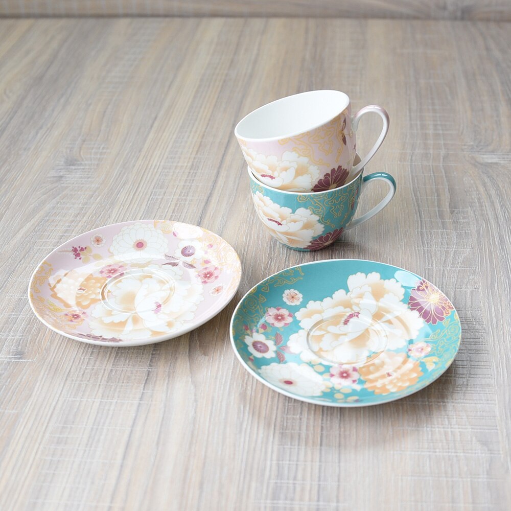 Nordisk håndlaget kopp vintage keramikk kaffefat sett kjøkkenutstyr kopp tazas kafé kjøkken drikkeutstyr  db60bd