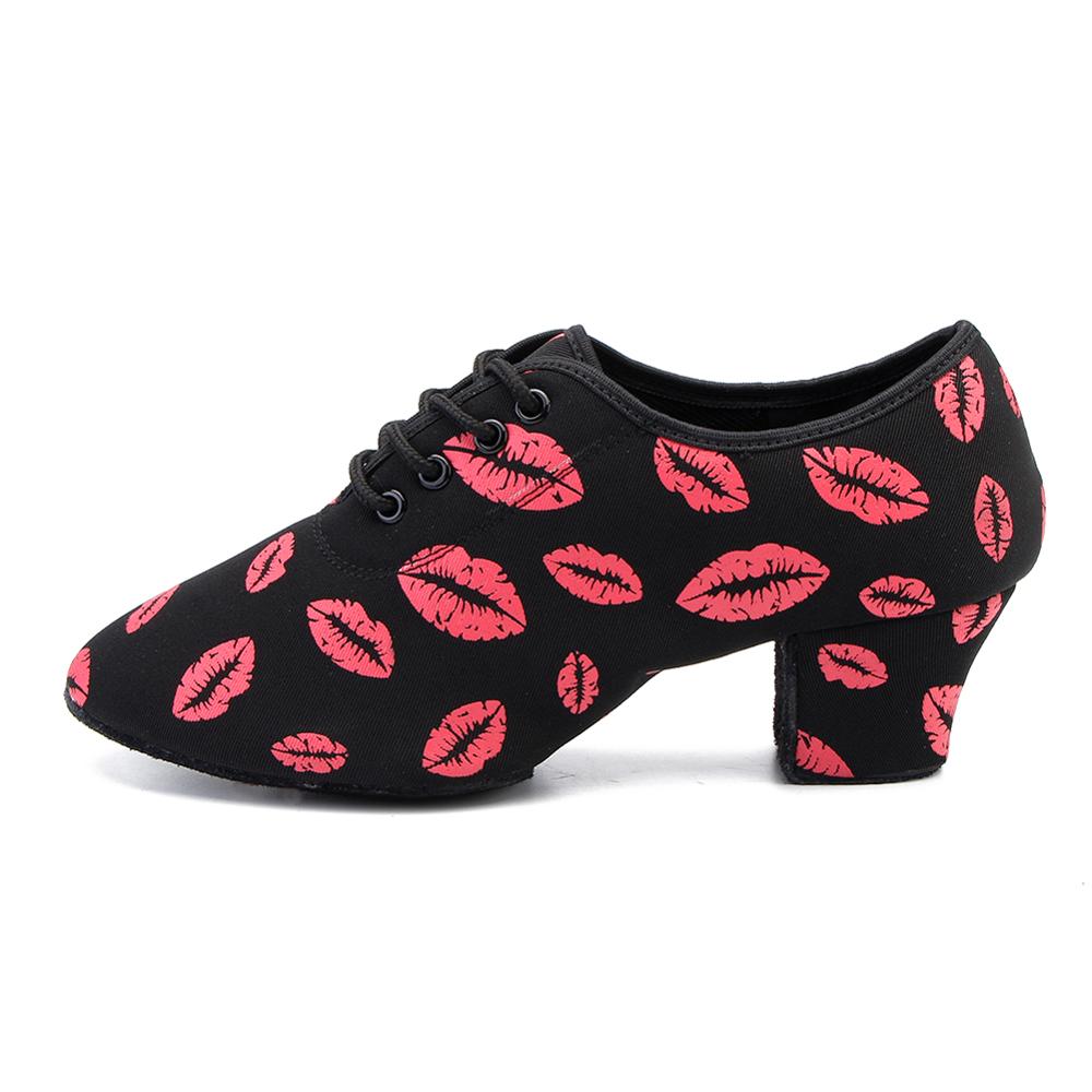 Brand Unisex Latin Salsa Tango Dance Shoes Modern Tango Ballroom Party 5cm Square Heels Women Girls Indoor Dancing shoes