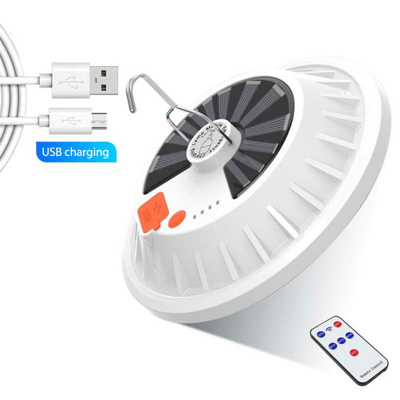 60/120LED Rechargeable LED Bulb Lamp Remote Control Solar Charge Lantern Portable Emergency Night Market Light Outdoor lighting: 60LED