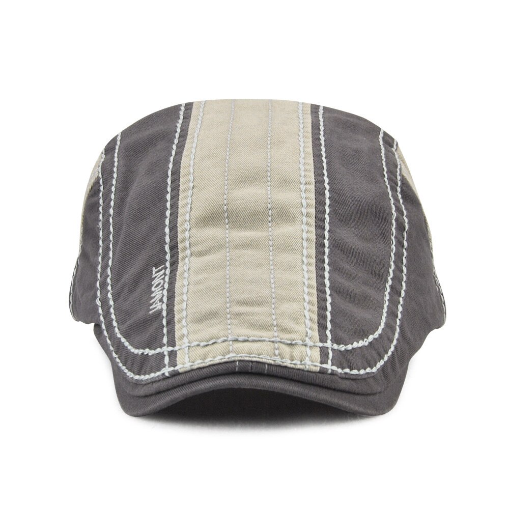 Jammont-Boina Retro con visera para hombre, gorro plano con visera de hiedra, de algodón suave, estilo Newsboy