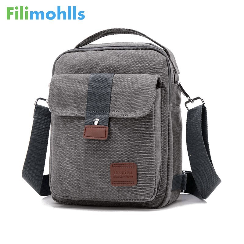 Heren crossbody tas canvas kleine canvas schoudertas messenger bags handtas borsttas tassen voor jongens tieners f  s1176
