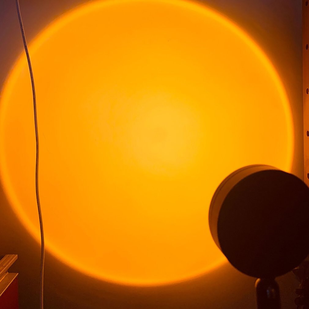 NEUE Sonnenuntergang Projektion Nacht Lichter Live Rundfunk Hintergrund Als Galaxis Projektor Atmosphäbetreffend Regenbogen Lampe Schlafzimmer Dekoration: Sonnenuntergang