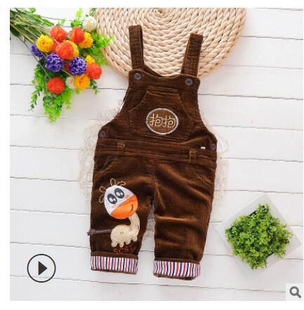 Pantalons de bébé coréen pouvant être ouverts | Entrejambe, pantalons de cowboy, chapeaux pour hommes et filles, , adapté pour 0-2 yea,: Marron / 3T
