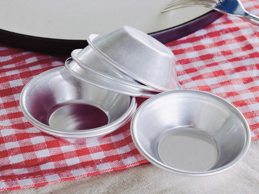 Puddingvormen aluminiumlegering eiertaartvorm cupcake fruitcake taartvorm kleine bakvorm 12 stuks veel