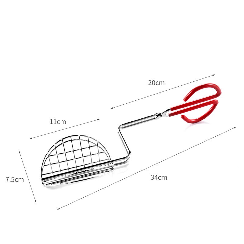 Tortilla Crust V Shaped Clip Shell Maker Press Tortilla Fryer Tongs Plated Steel Long Pancake Shaped Clip Kitchen Tools Gadgets