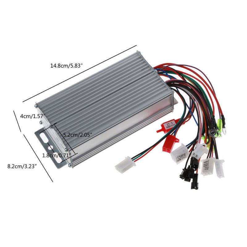 36V-48V 500W 12 Pijp Draad Borstelloze Motor Controller Voor Elektrische Fiets Driewieler Fiets E-bike Scooter Dual Mode Sensor