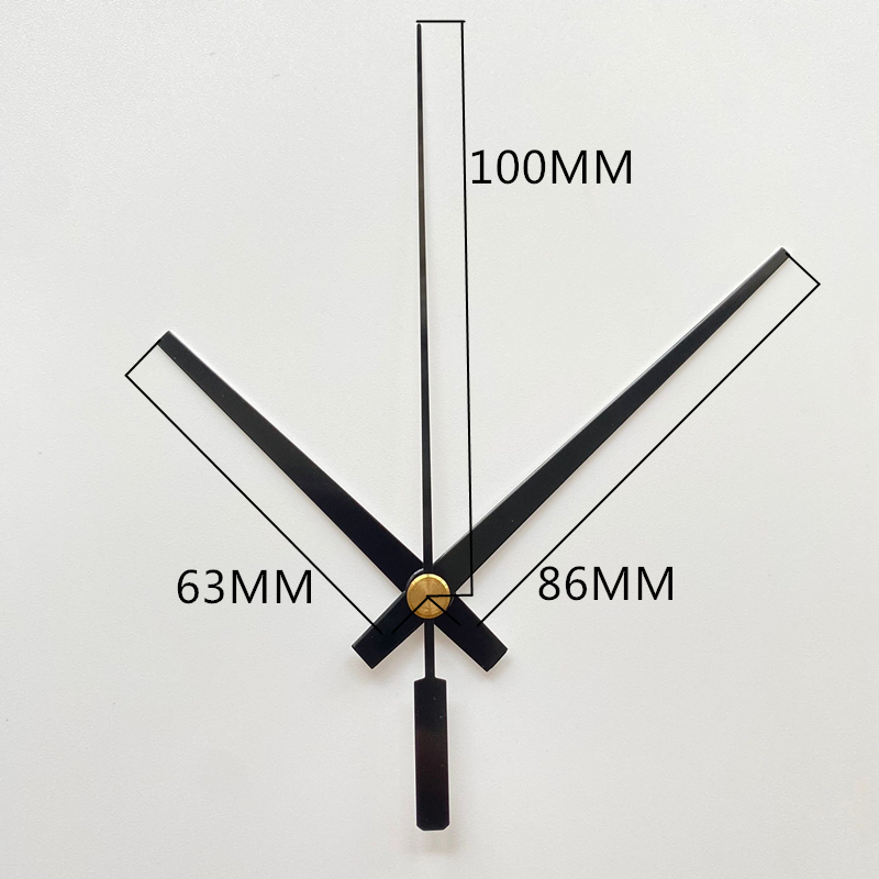 Orologio da parete reversibile antiorario meccanismo dell'orologio al quarzo con batteria a salto dell'albero da 12MM con lancette orologio da parete fai da te