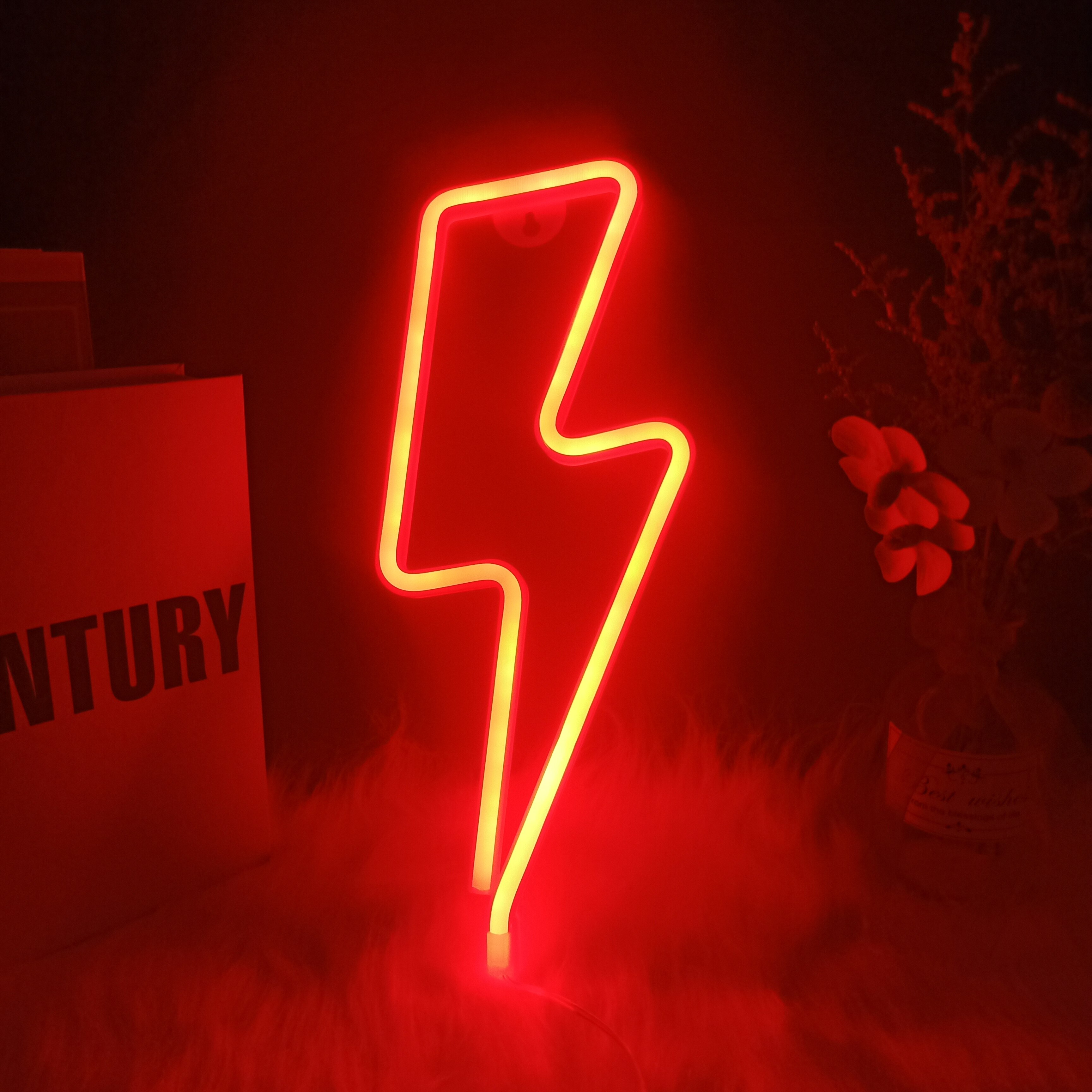 Lightning Led Neon Sign Muur Nachtlampje Usb Batterij Operated Tafellamp Voor Thuis Slaapkamer Party Wedding Decor Kids