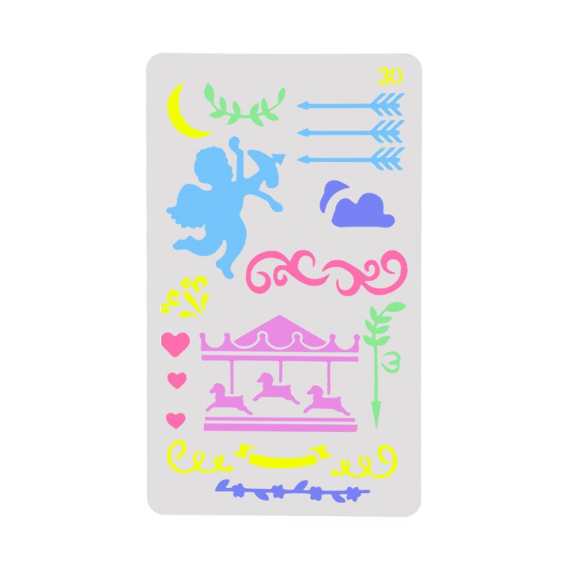 Angel Gelaagdheid Stencils Tekening Kleur Spray stencil DIY Scrapbook fotoalbum Decoratieve Embossing DIY Kaart Ambachten