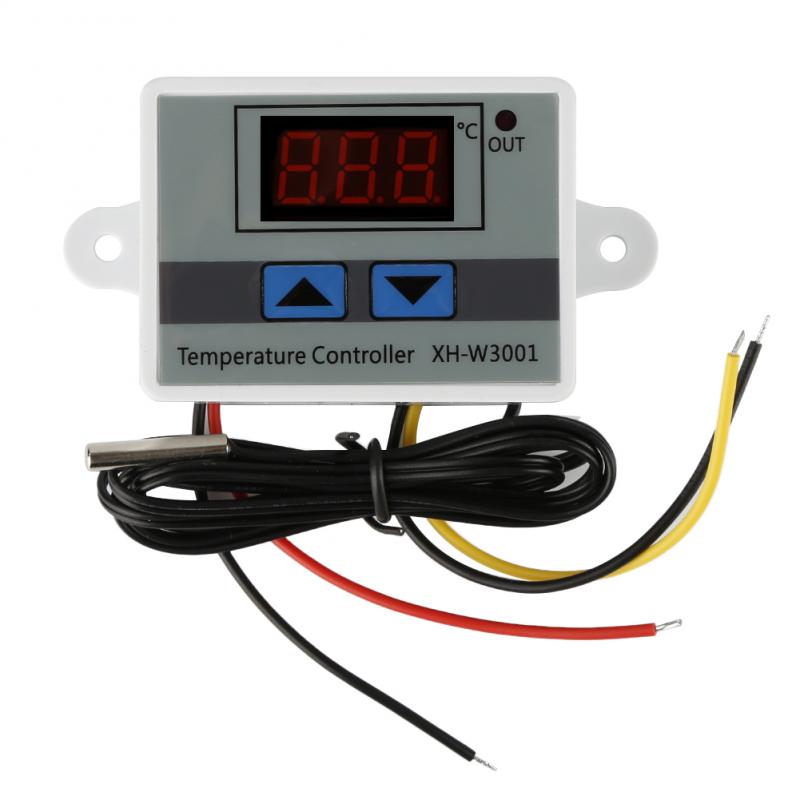 Thermostaat Controller 220V 10A Digitale Led Schakelaar Temperatuur Controller W/Sonde Slimme Temperatuurregeling Systeem: Default Title