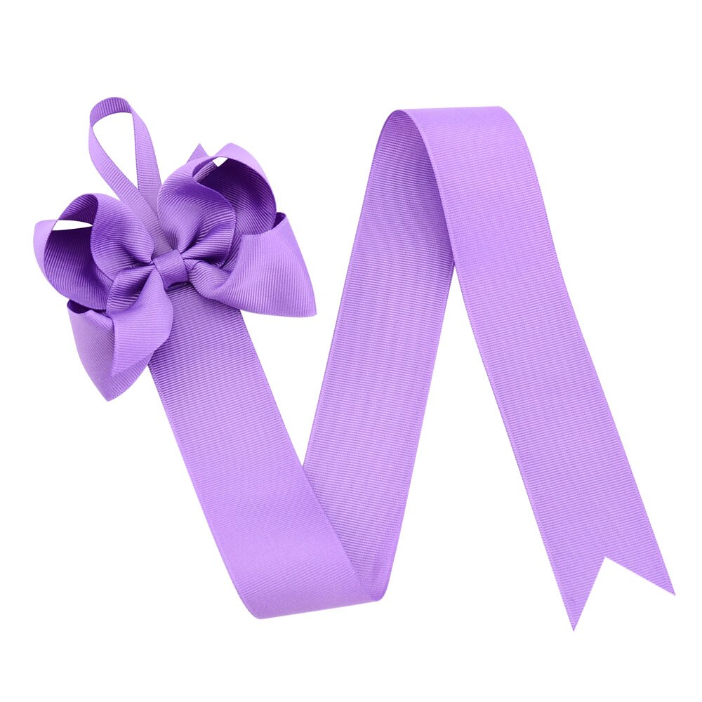 1piece 26'' Girls Solid Color Ribbons Hair Bow Holder Handmade Girl Barrette Holder Princcess's Hair Accessories 771: 5