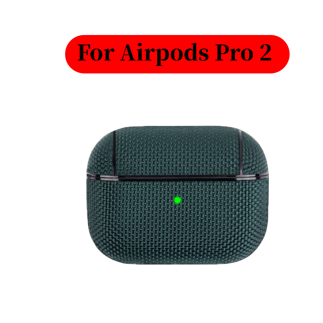 Dla AirPods 2 etui na słuchawki wodoodporne nylonowe etui ochronne na Apple Air Pods 2 1 3 pro Fundas bezprzewodowe etui z funkcją ładowania: Ciemna czerwień
