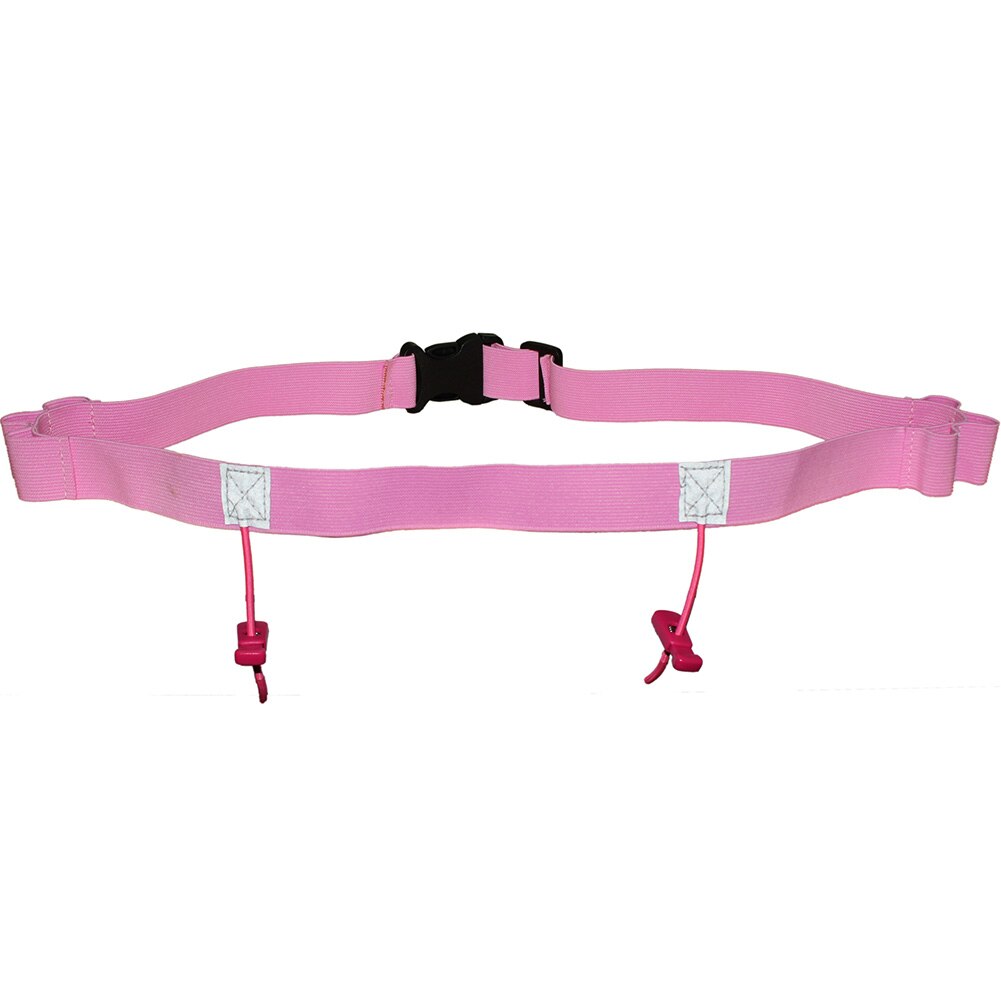 Nummer Riem Outdoor Bib Fietsen Triathlon Unisex Houder Sport Taille Verpakking Polyester Motor Reflecterende Loopwedstrijd: Pink
