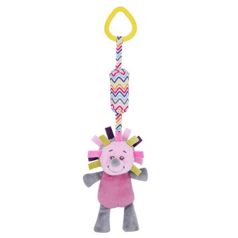 0-12 Months Newborn Cartoon Rattle Cute Baby Toy Soft Baby Carriage Toy Puzzle Baby Toy Bed Hanging Wind Chime Baby