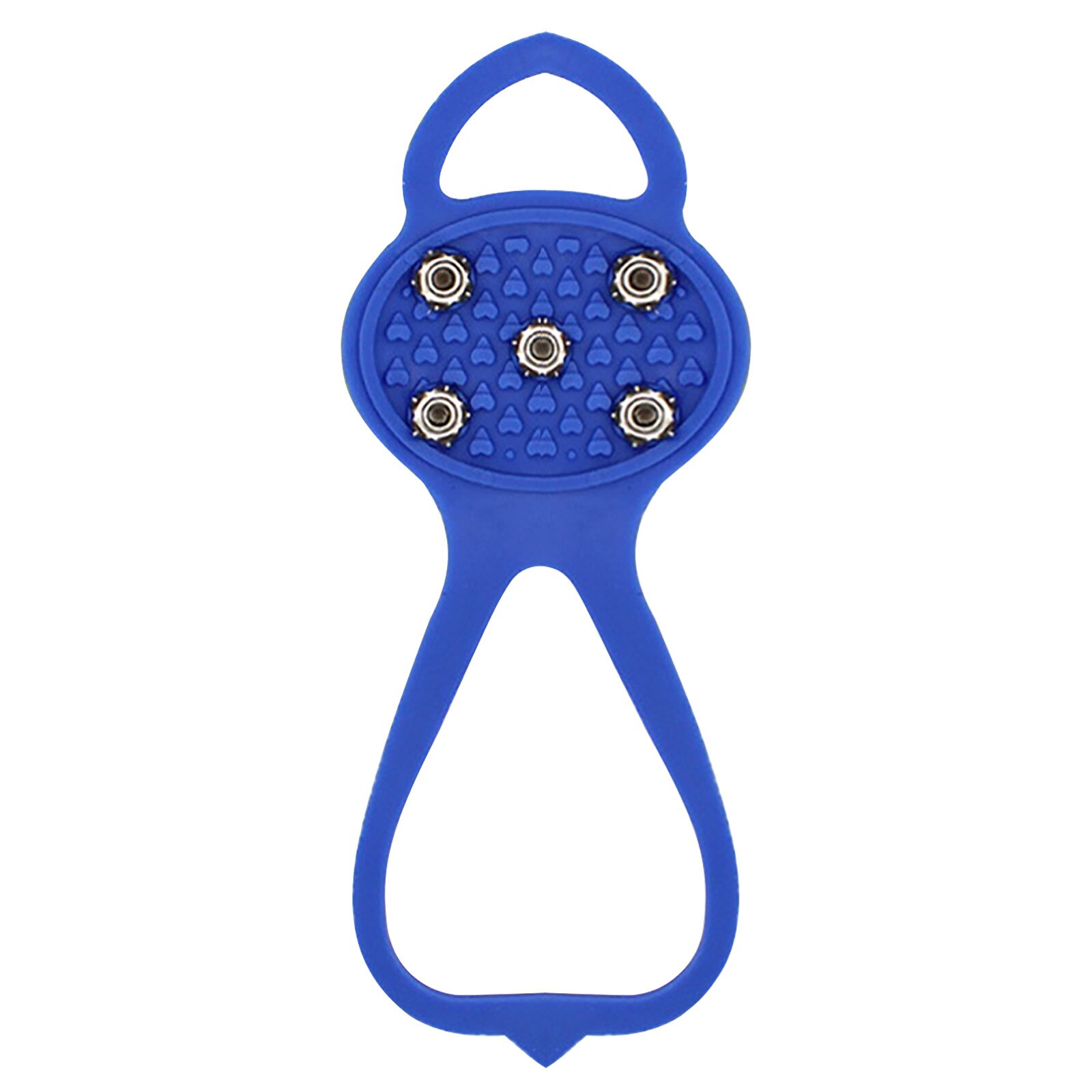 Nicht-Unterhose Schnee Stollen Schuhe Stiefel Abdeckung Schritt Eis Spikes Griffe Steigeisen ForHiking Spikes Griffe Schuhe Abdeckung für Winter Sport: Blau 