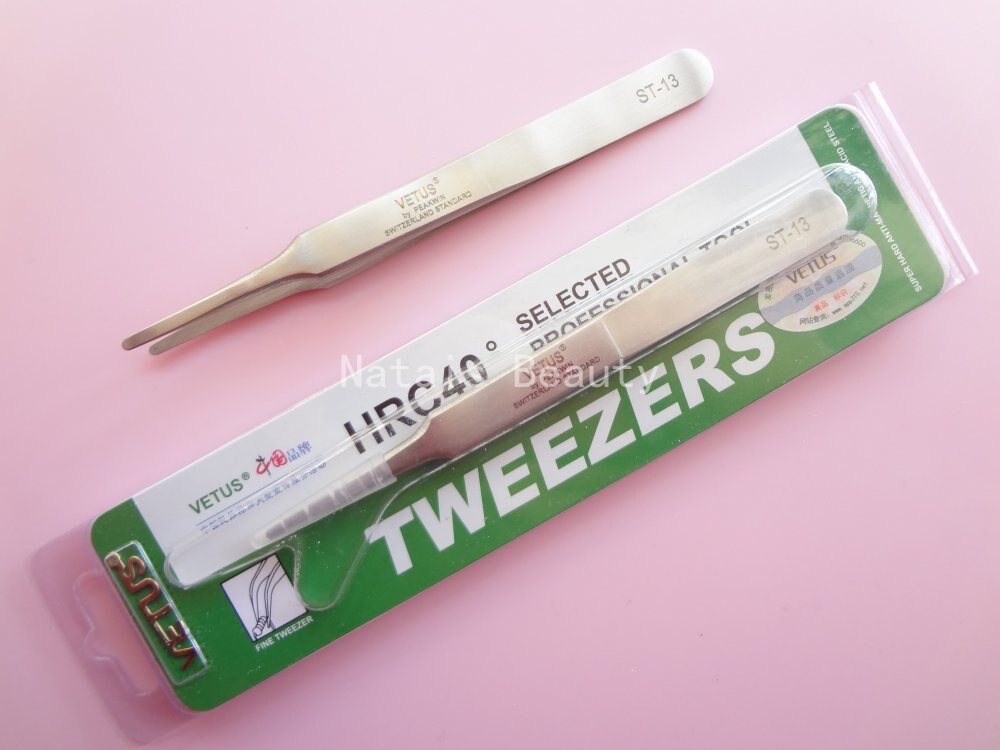 10 stks VETUS Tweezer ST-11 Rvs Elektronica Medische Pincet Make Schoonheid Tang Reparatie Multi Gereedschap: ST13