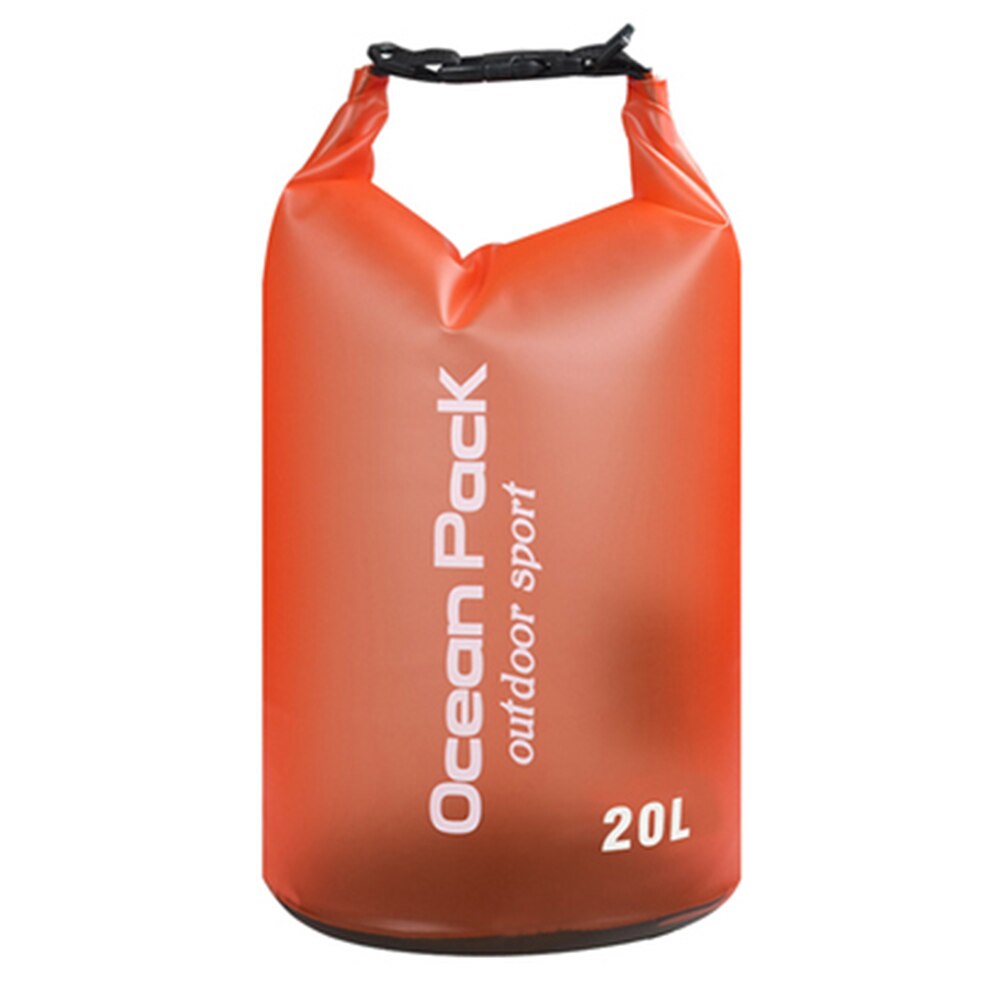Bolsa seca plegable impermeable de PVC bolsa de agua mochila para nadar Rafting kayak canotaje bolsa de almacenamiento de pesca: 20L
