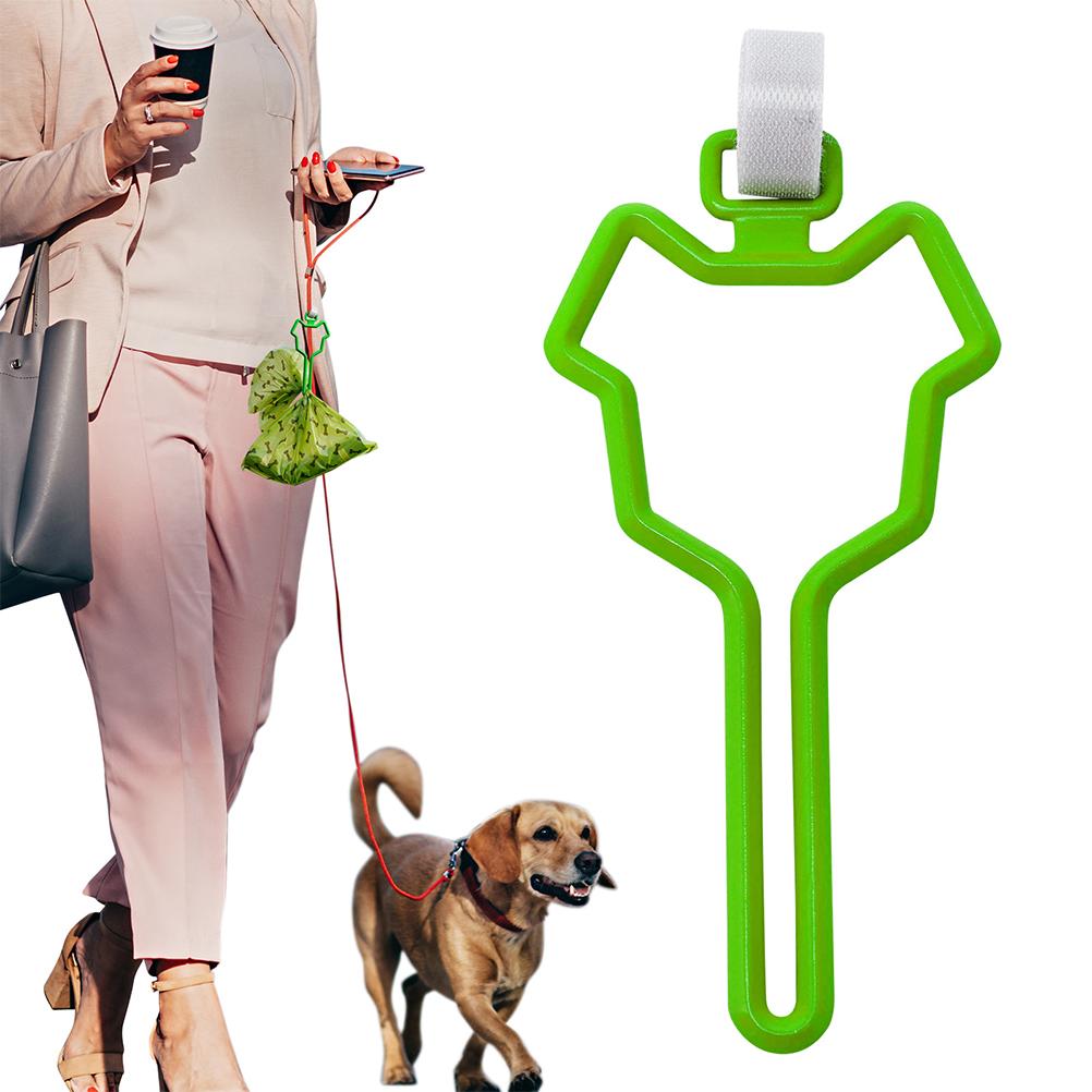 Hond Tractie Distributeur Handsfree Hond Kak Tas Houder Stevig Duurzaam Gebruikt Voor Sleepkabel Om Fix Vuilniszak dierbenodigdheden: Green