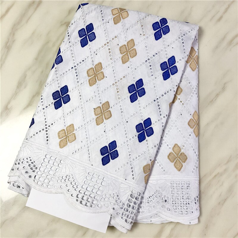 Swiss voile lace in switzerland white african lace fabric wedding 5yards swiss lace fabric for dress 100% cotton fabric