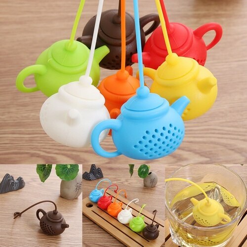 Durable Kitchen &amp; Dining Gadget Teapot-Shape Tea Leaf Filter Strainer