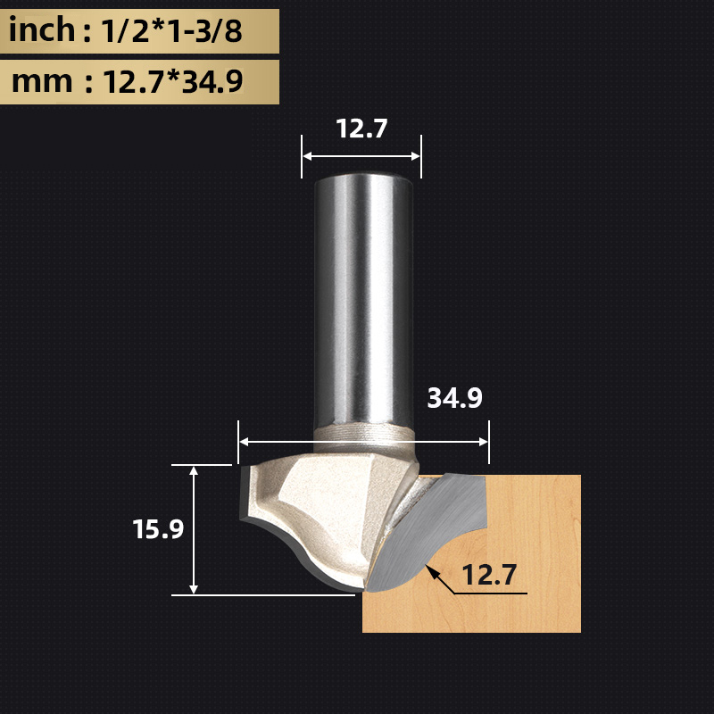 Tideway Round Bottom Clearing Bit Grade Woodworking Cutters CNC Tool Line Type Trimming Milling Cutter For Wood: 32mm