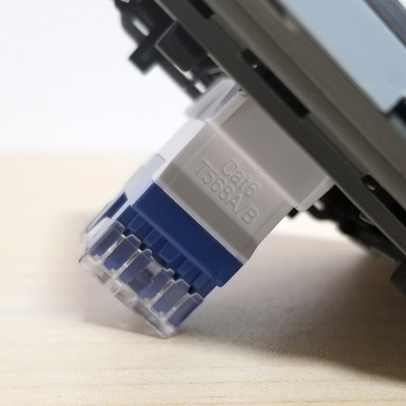 Lyx  rj45 katt 6 10gb/ s internetuttag dator ethernetuttag kristall härdat glaspanel 86*86mm guldpläterad kontakt 568a/ b
