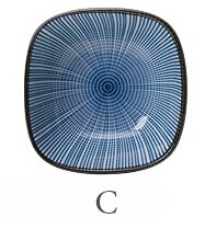 Japanese HENGFENG ceramic rice bowl square shape small bowl dish for: C
