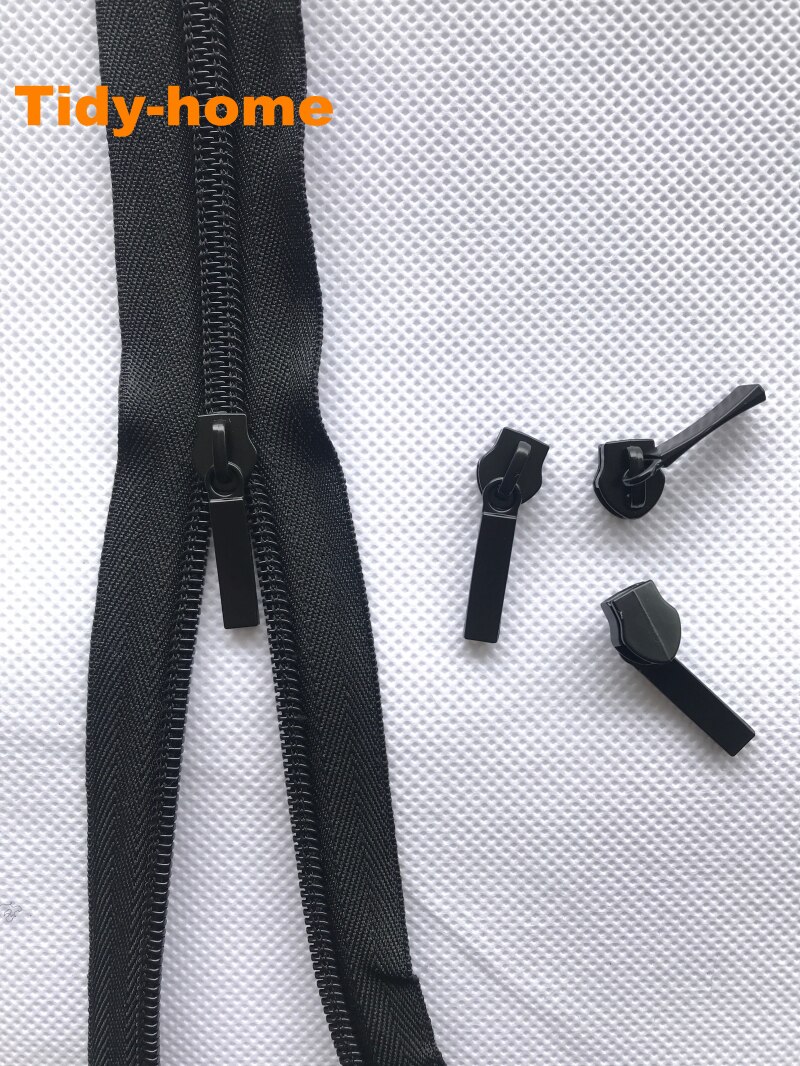 5/10 Meter Strong Nylon Zipper 5# With Zipper Pullers Long Zipper for Quilt Beding Backpack Luggage Bag Home Textile