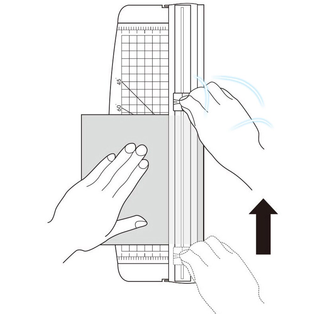 Rotary Paper Trimmer Guillotines Photo Card Cutting Machine Durable A2 A3 A4 A5 Paper Cutter with Ruler Tile Grid Angle Trimming