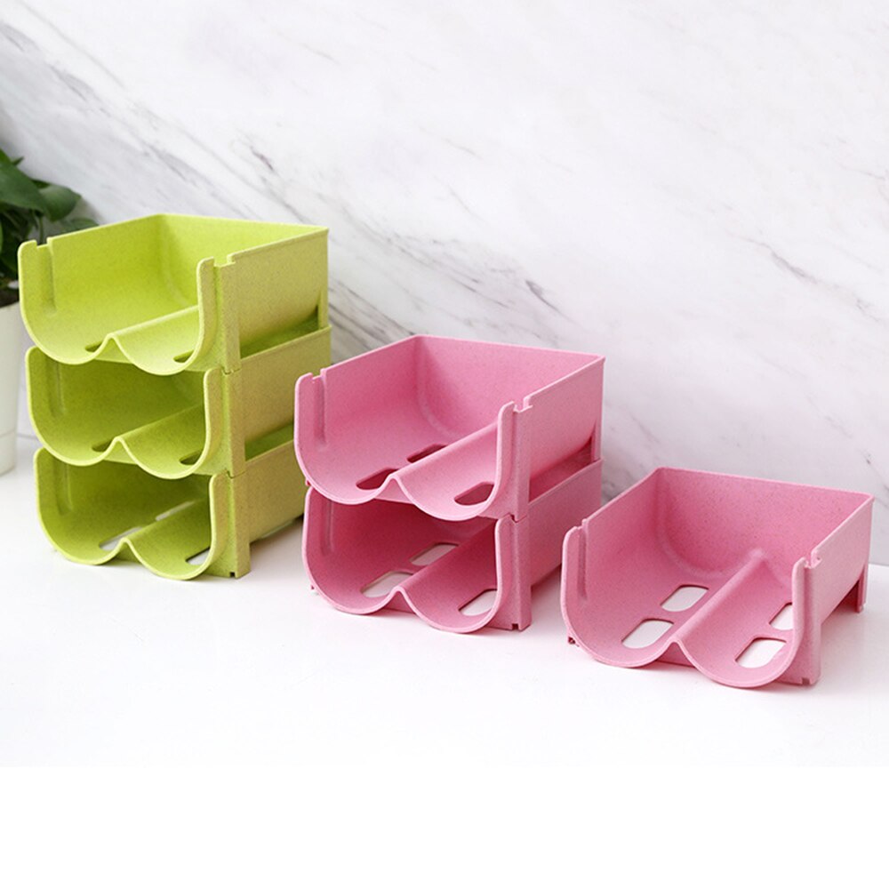 Anti-Fall Overlap Storage Rack Glass Beer Bottle Drink Holder Refrigerator Drawer Beverage Box Can Dispenser Space Saving Tray