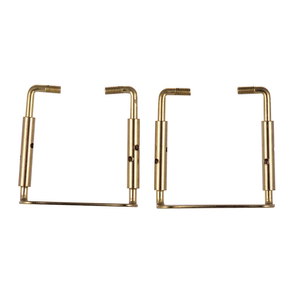 Abrazadera con tornillos para el soporte de la barbilla del violín 4/4 , tornillo de fijación Chinrest para piezas y accesorios de violín 4/4, 2 uds: Dorado