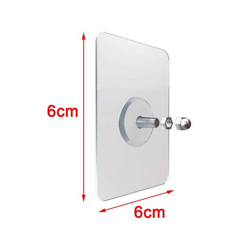 2pz Adesivo forte non-marcatura Muro Chiodo Del Chiodo di Trasporto Cremagliera Del Chiodo, Senza Asta Chiodo Pend Forare pasta di installazione Vite M7G7