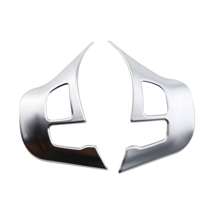 Decoración cromada para volante de coche, pegatina de cubierta embellecedora para Peugeot 208 GTI , accesorios