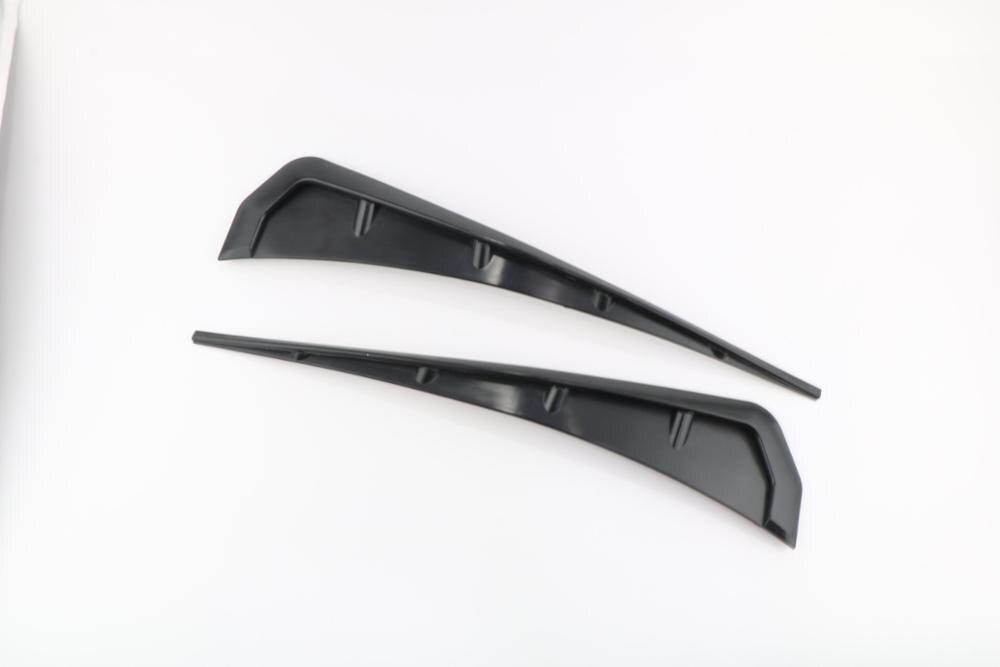 Universal Carbon Fiber Car Bumper Spoiler Rear Lip Angle Splitter Diffuser Winglet Wings Anti-crash modified Car Body Side Skirt: Side Wing Matt BK