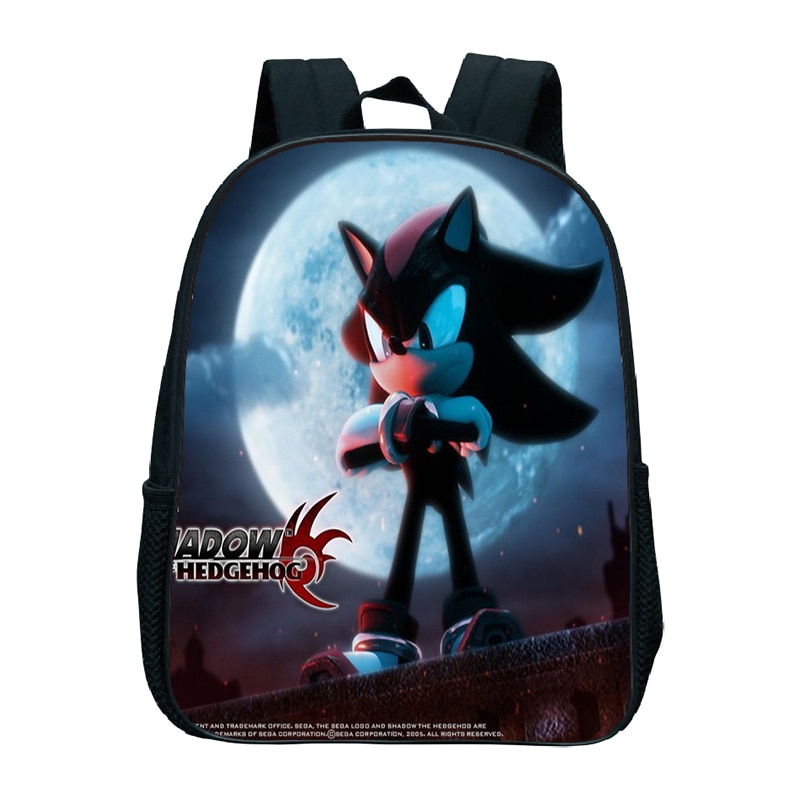 Mochila para preescolar con estampado bonito de Sonic para niños, Mochila para jardín de infancia, de escuela primaria