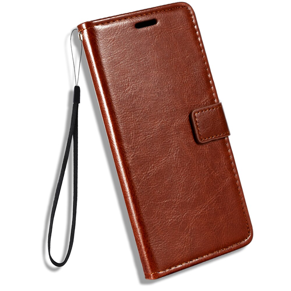 Étui portefeuille à rabat magnétique de supérieure, avec porte-cartes et béquille, pour Alcatel 3X 5058Y
