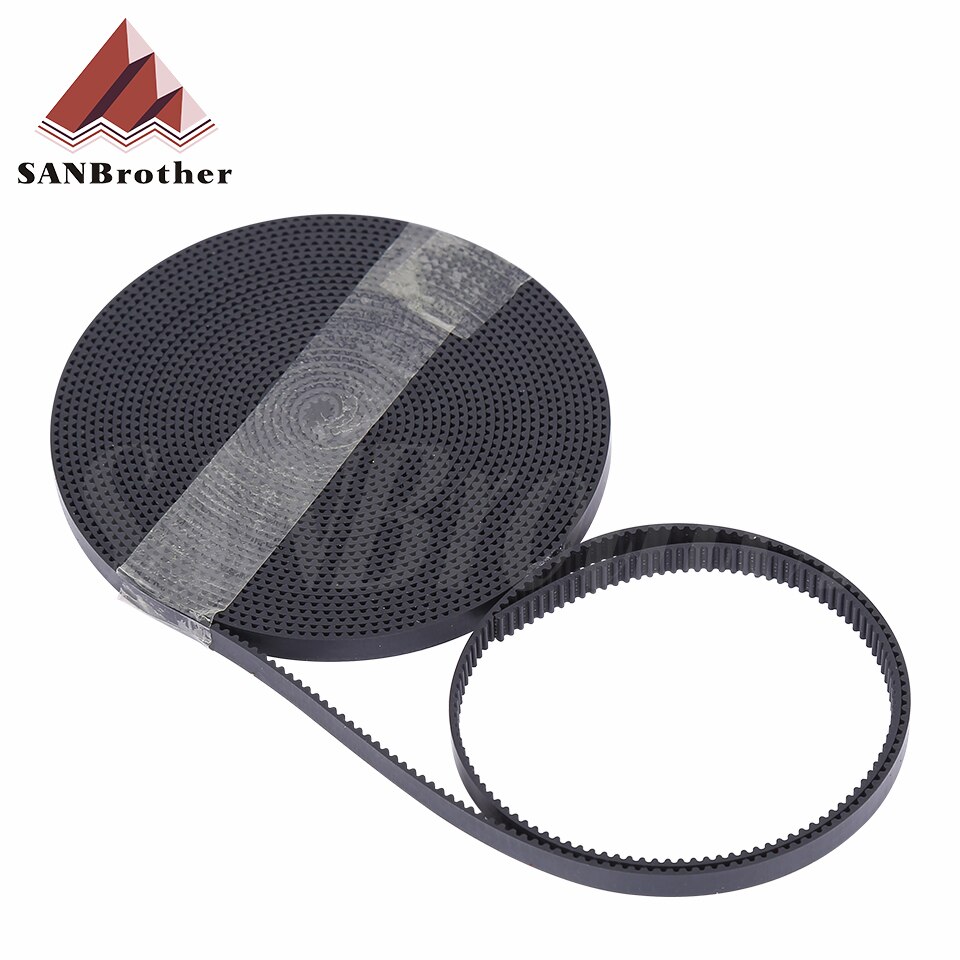 Cinghia dentata aperta GT2-6mm da 2/5 metri Larghezza 6mm 9mm 10mm Cintura GT2 PU con cinghia centrale in acciaio Cinghia dentata 2GT per parte stampante 3D Reprap