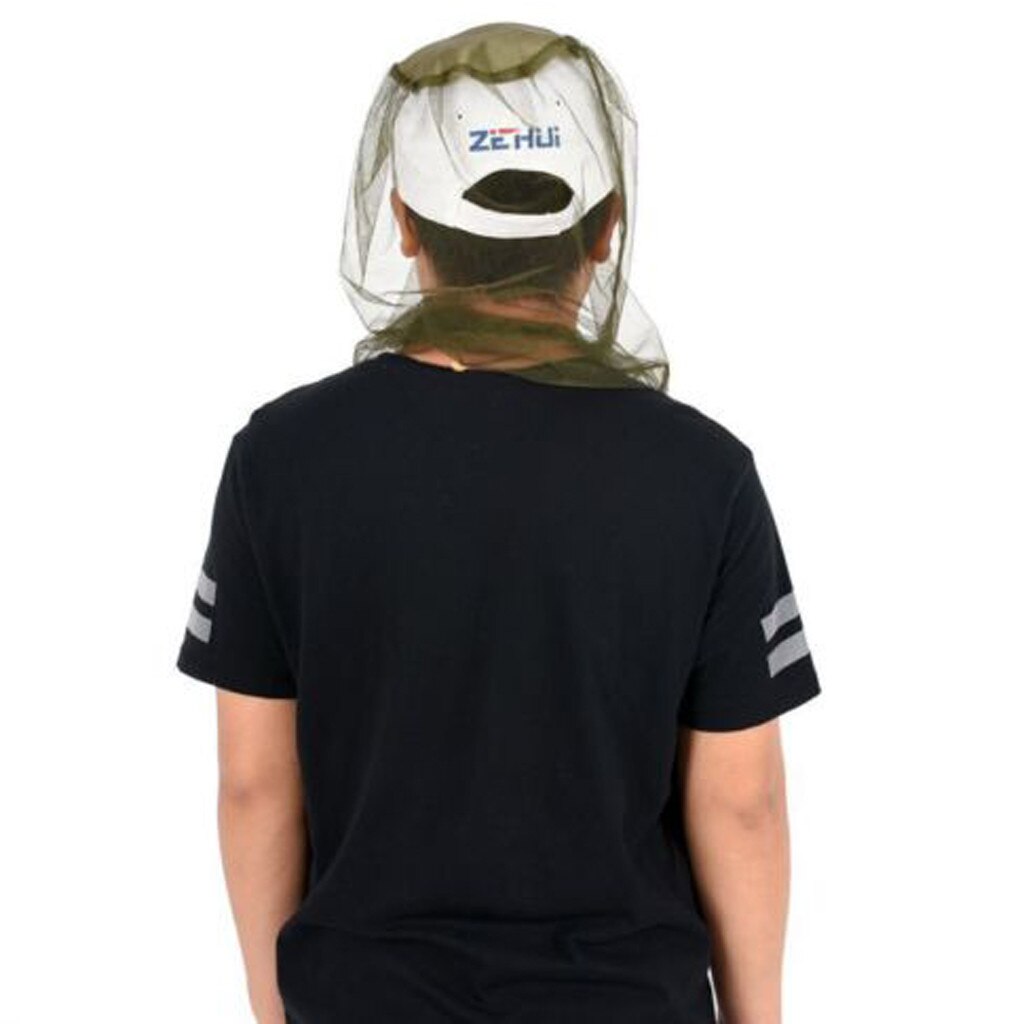 Chapeau Anti-morsure pour apiculteur, sangle réglable avec filet de protection faciale, masque Anti-moustique d'extérieur, casquette de protection pour apiculteur