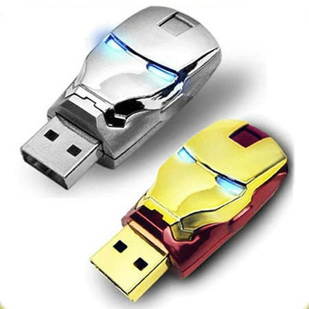 Iron Man Pen Drive 32Gb 64Gb Flash Drive USB 2.0 Flash 4Gb 8Gb 16Gb di Raccolta regali USB Disco Degli Occhi con la Luce di Disegno USB pendrive