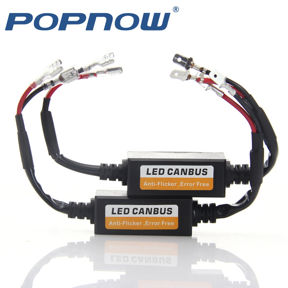 Decodificador led H7 can bus, condensador de cancelación de alarma, cableado de resistencia antiparpadeo, Canbus H4, sin errores H1 H3 9005 9006