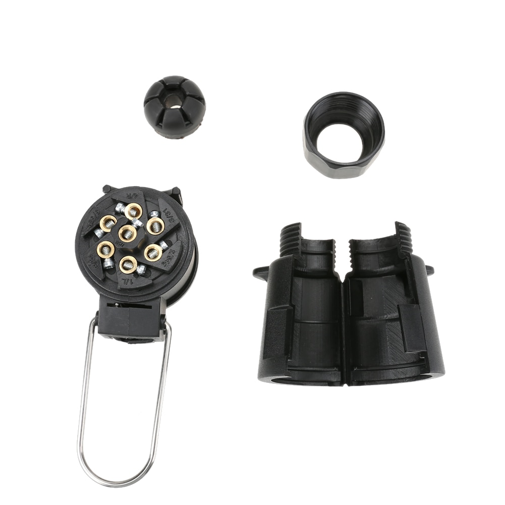 Wire Connector 7 Pin 12V Electric Trailer Plug Socket Towbar Lighting Board Towing Adapter for 7 core extension cables