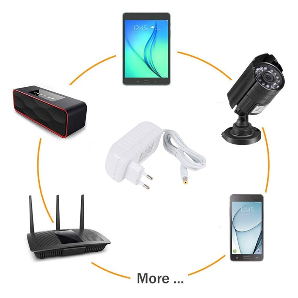 DC12V 1A 2A 3A Adapter Power Supply White Cover 12V Transformer For LED String LED Strip Light Bar Light LED Driver US / EU Plug