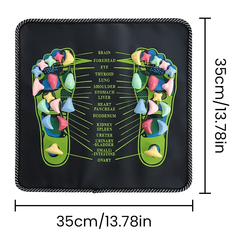 Fingerpressure Board Foot Foot Massage Pad Health Walk Foot Pressure Board Massage Pad Imitation Goose Soft Stone Road: CHERRY