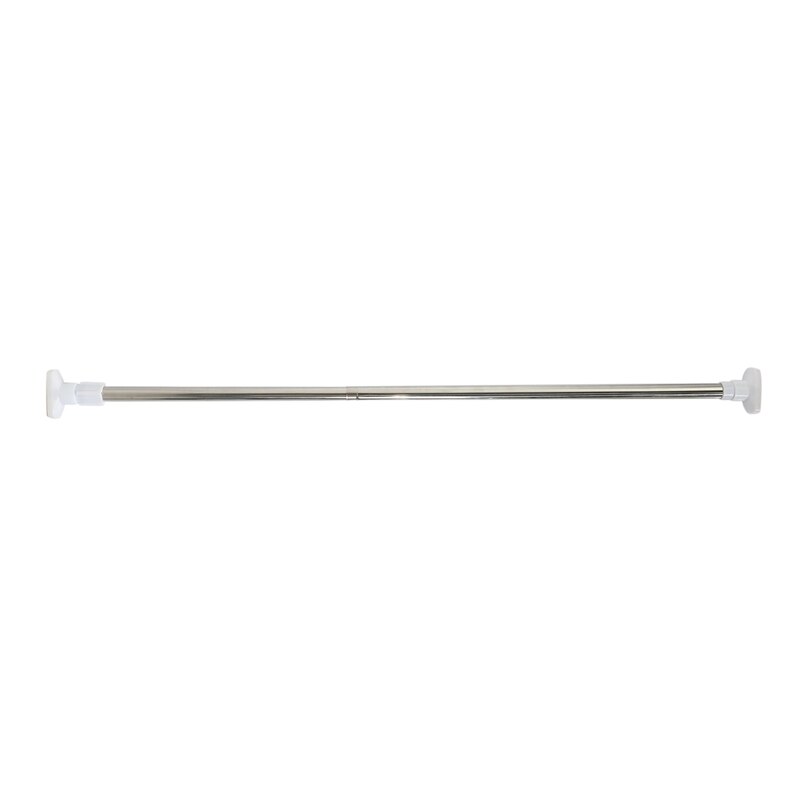 2X Stainless Steel Telescopic Rod Clothes Dryer Tension Rod Bathroom Rail Can Be Used for 19.69-27.56In Space