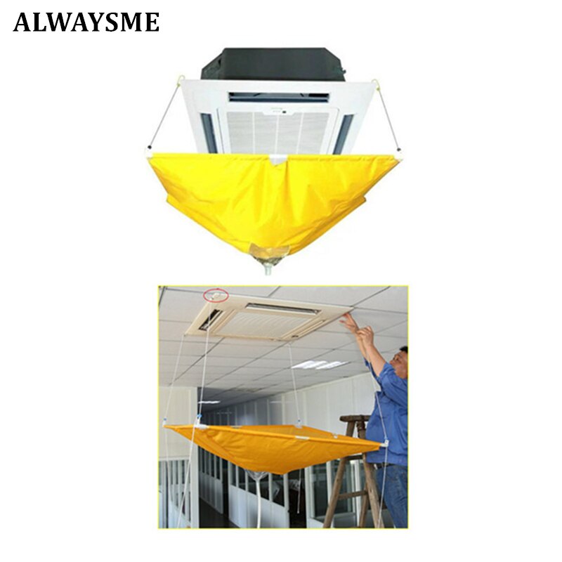 ALWAYSME Plafond Airconditioner Volledige Schoonmaak Wassen Gereedschap Cover Tas Met ongeveer 1 m Lengte Zacht Plastic Buis