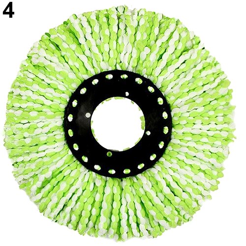 Nyttigt 360 roterende hoved let magisk mikrofiber spinding gulv moppe spand hoved: Grøn
