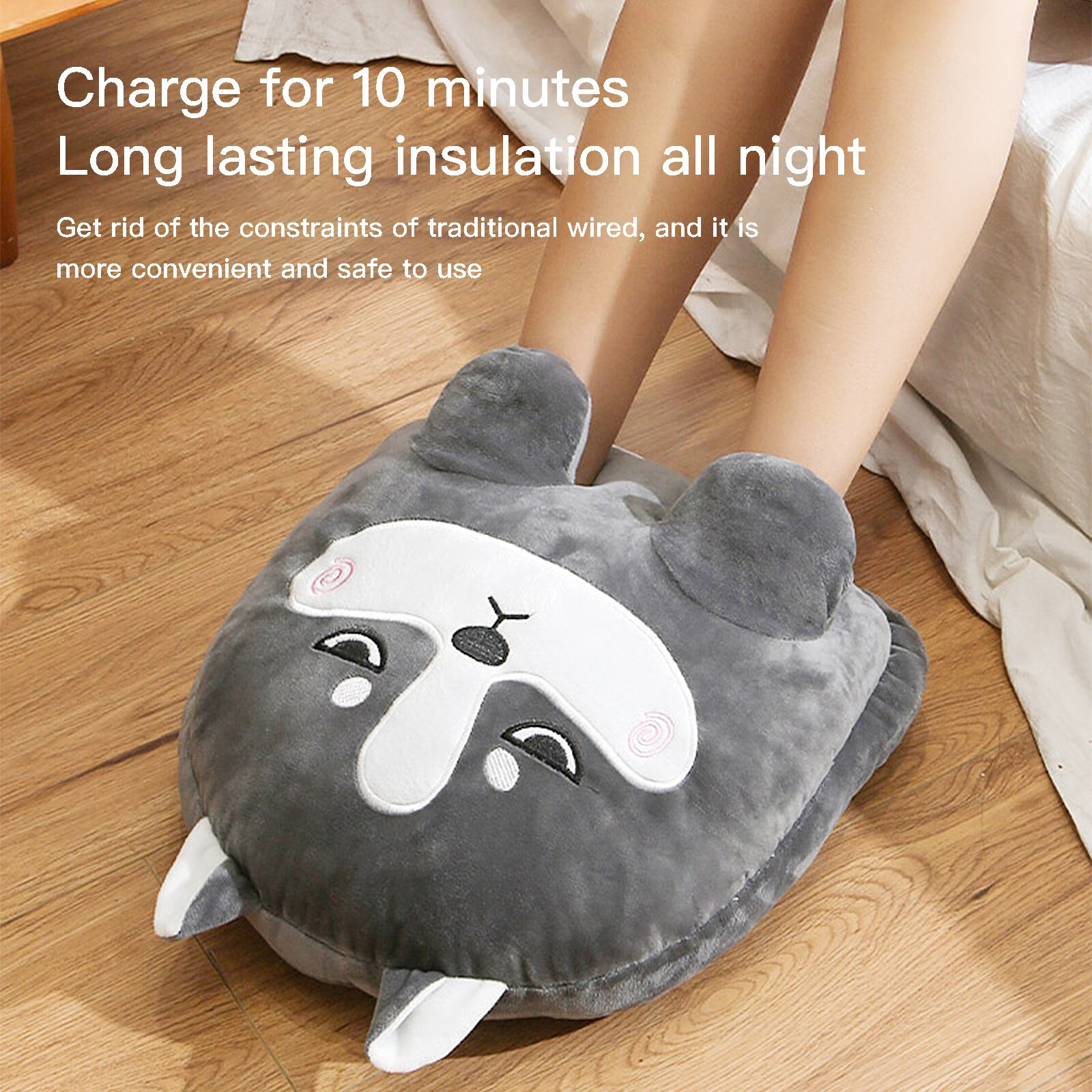 Cute Electric Warm Pad Foot Warmer Feet Heated Mat Shoes Heater Heating Pad Female Heater Keep Warm for Winter foot heater