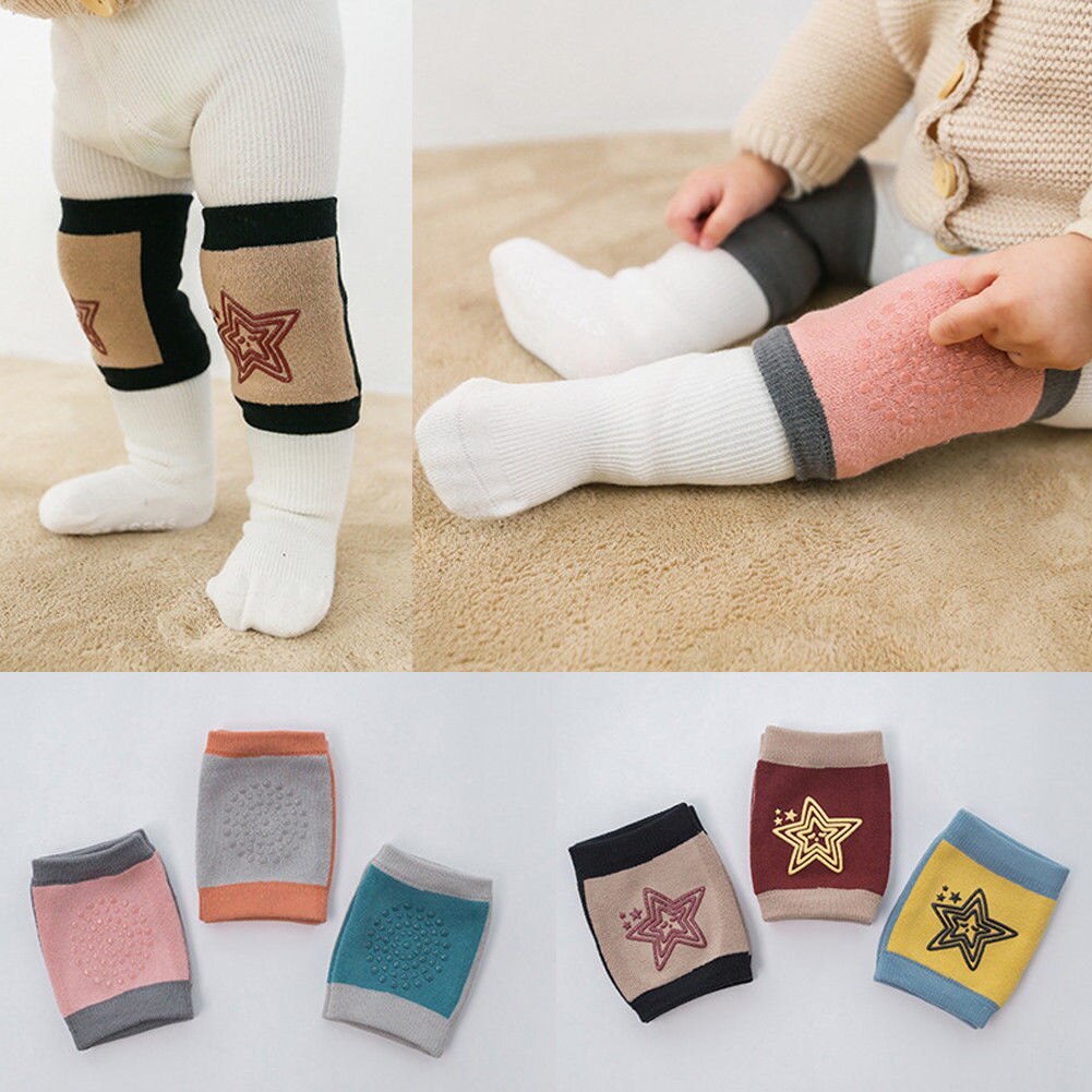 Pudcoco merk veiligheids peuter baby antislip elleboog kruip- en loopbeschermer kniebeschermers