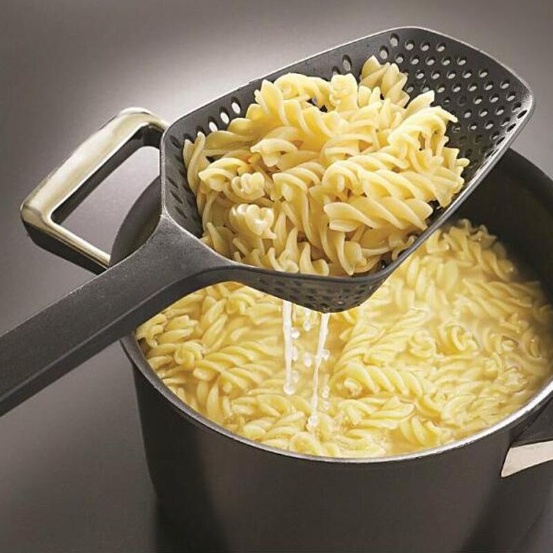 Cooking Shovels Food Strainer Scoop Nylon Spoon Drain Gadgets Large Colander Soup Filter Household Kitchen Accessories